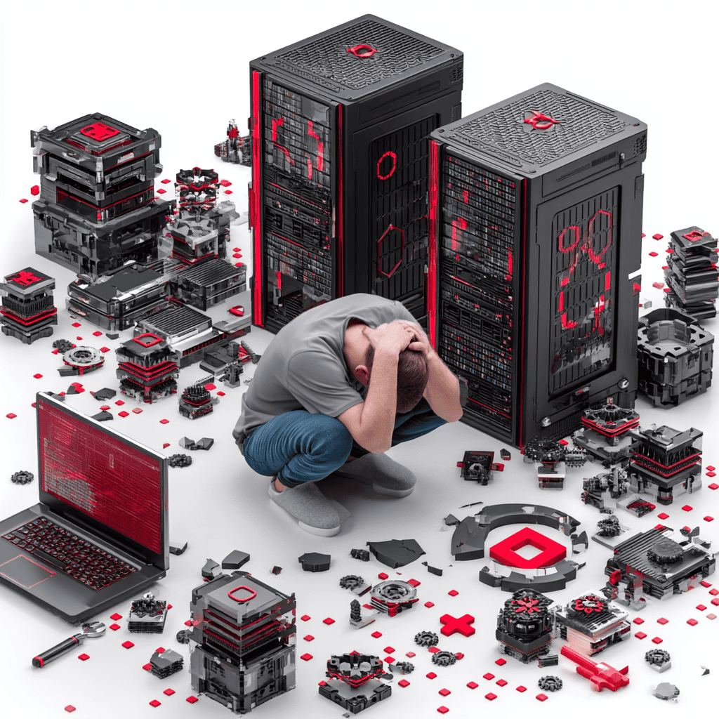 undefined Abstrakt billede der repræsenterer digitalt software ejerskab, sikkerhed og potentiel vendor lock-in.